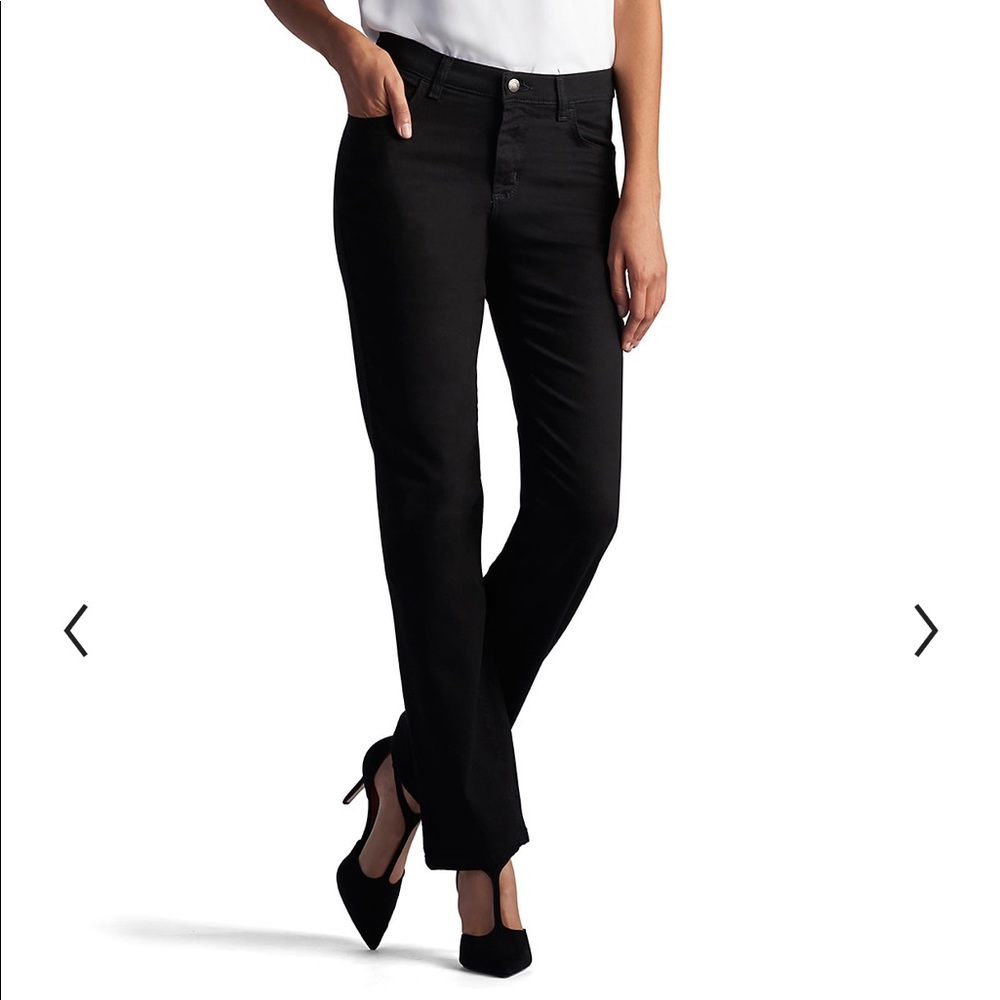 Lee straight leg classic fit stretch black jeans